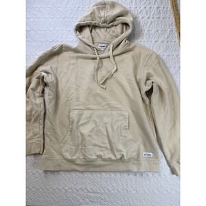 Banks Journal Hoodie Mens Medium Organic Cotton Pullover Beige Surf Skate Casual